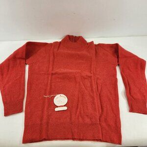Vintage Hong Kong Import Wool Sweater Red Size Small NEW